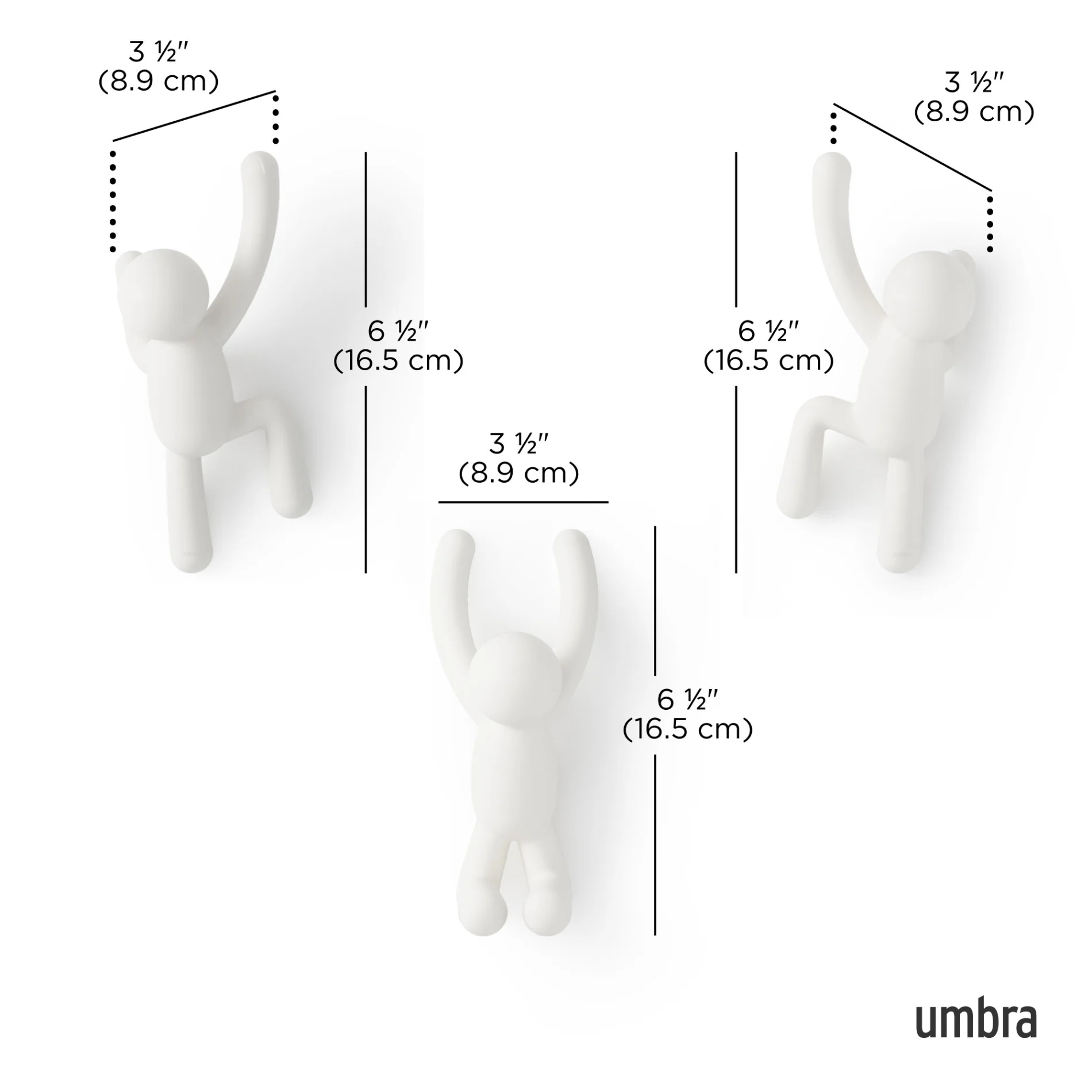 Buddy Wall Hooks, Set of 3 - Image 12