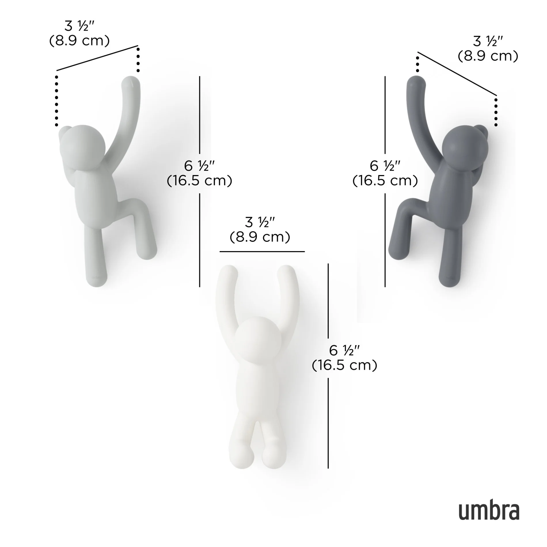 Buddy Wall Hooks, Set of 3 - Image 16