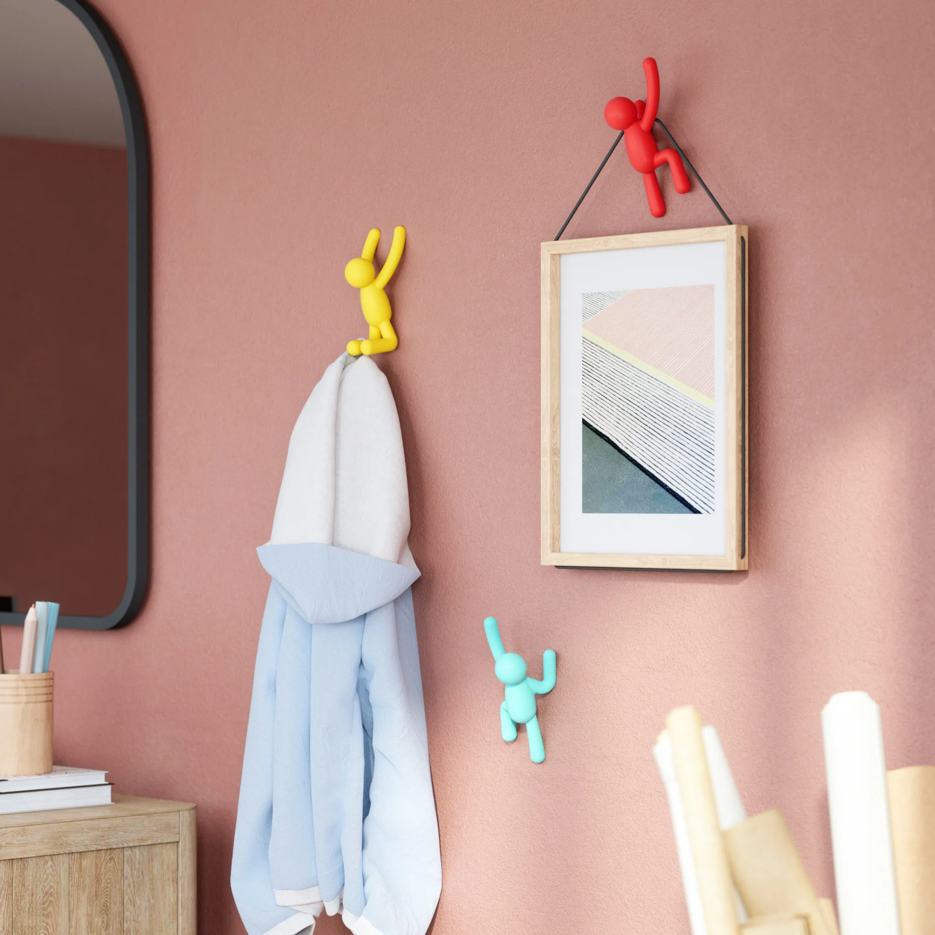Buddy Wall Hooks, Set of 3 - Image 19