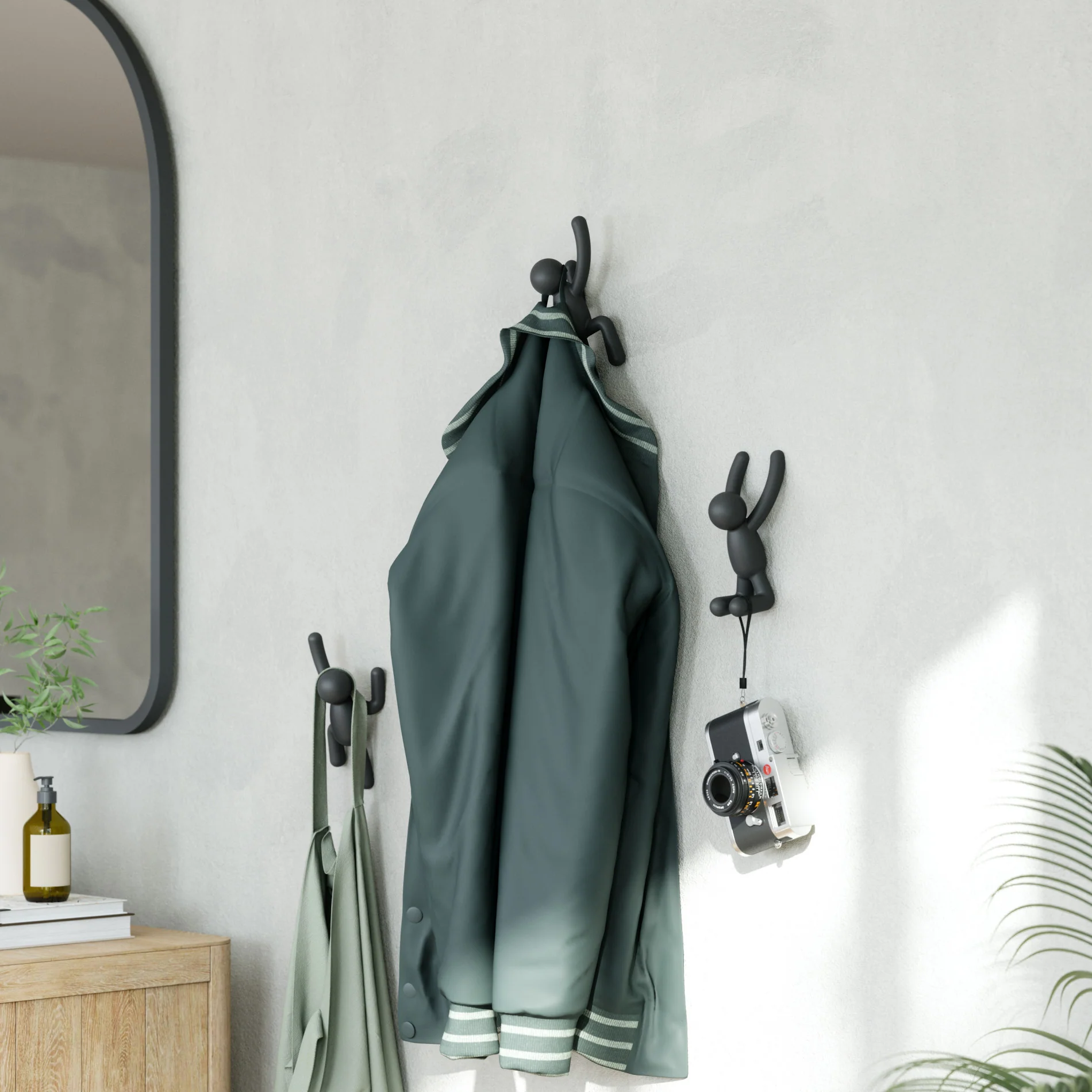Buddy Wall Hooks, Set of 3 - Image 3