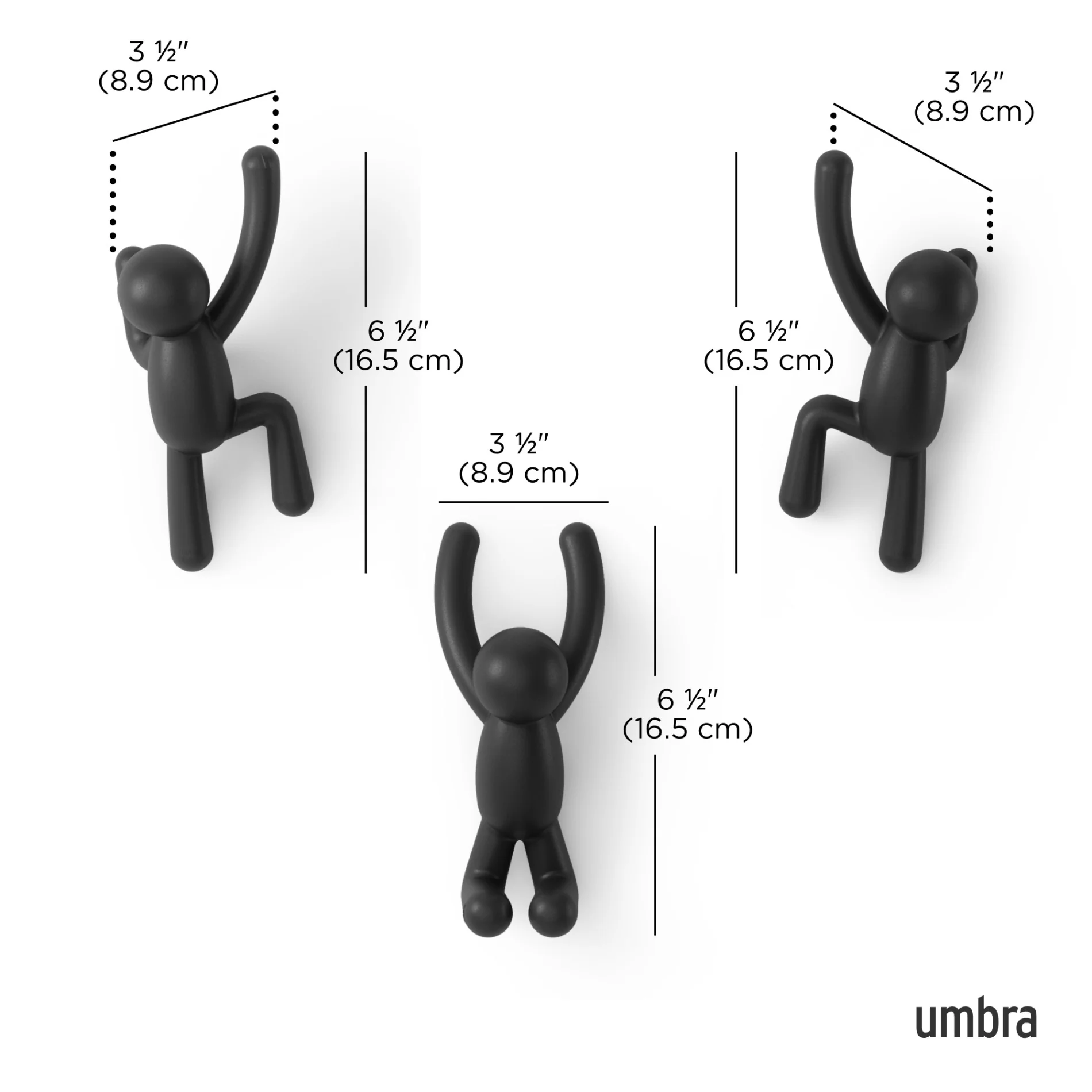 Buddy Wall Hooks, Set of 3 - Image 4
