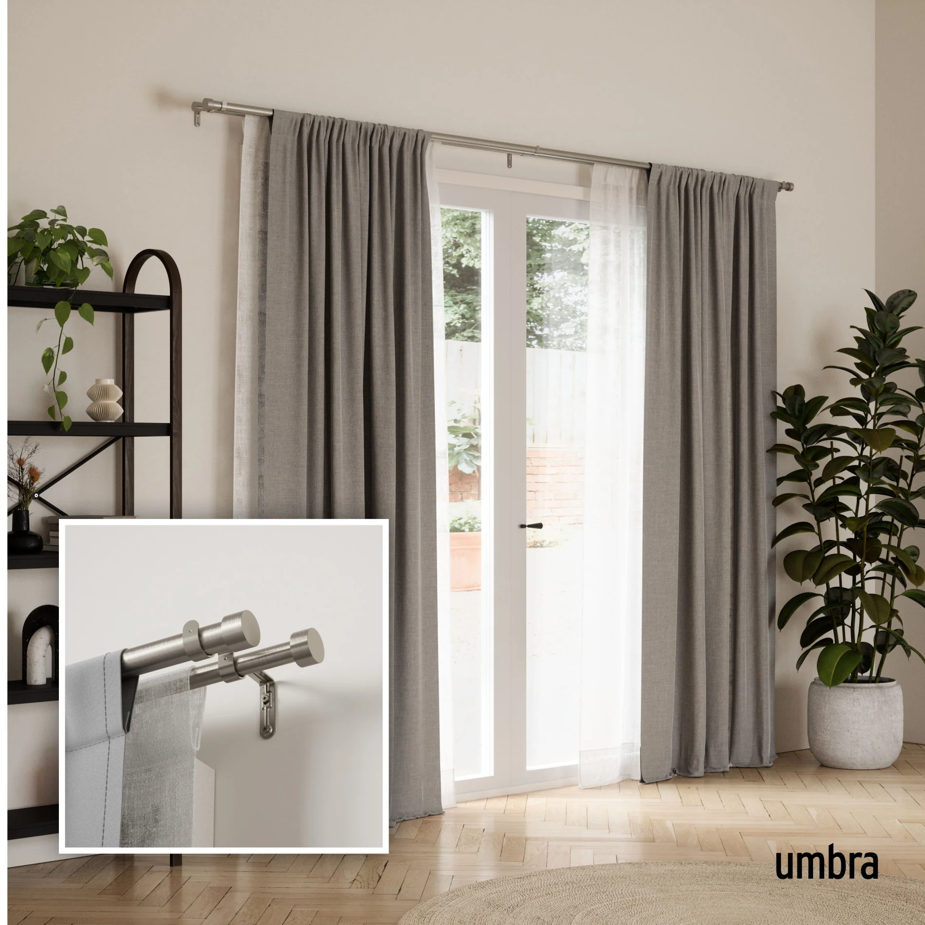 Cappa Double Curtain Rod - Image 25