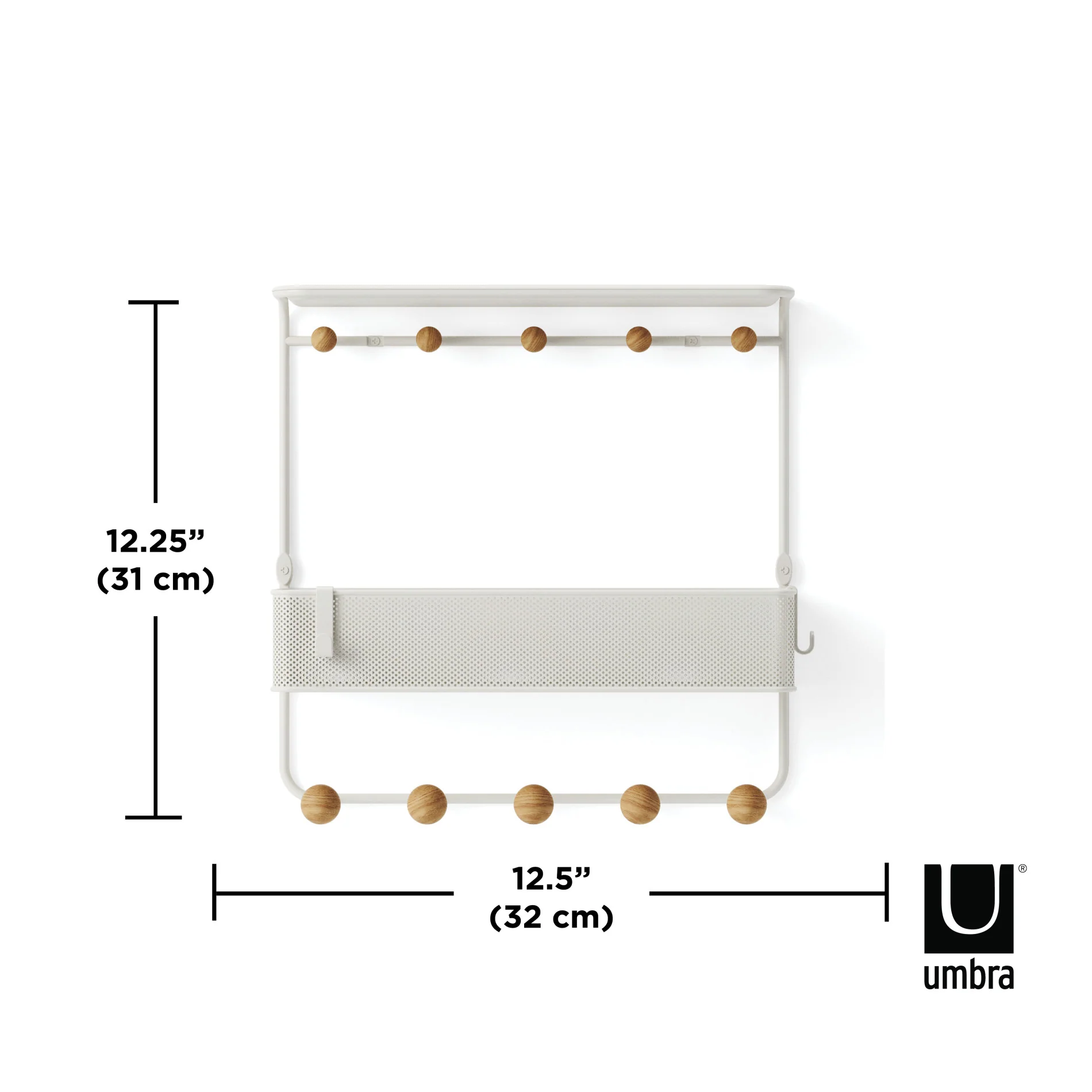 Estique Shelf with Hooks - Image 5
