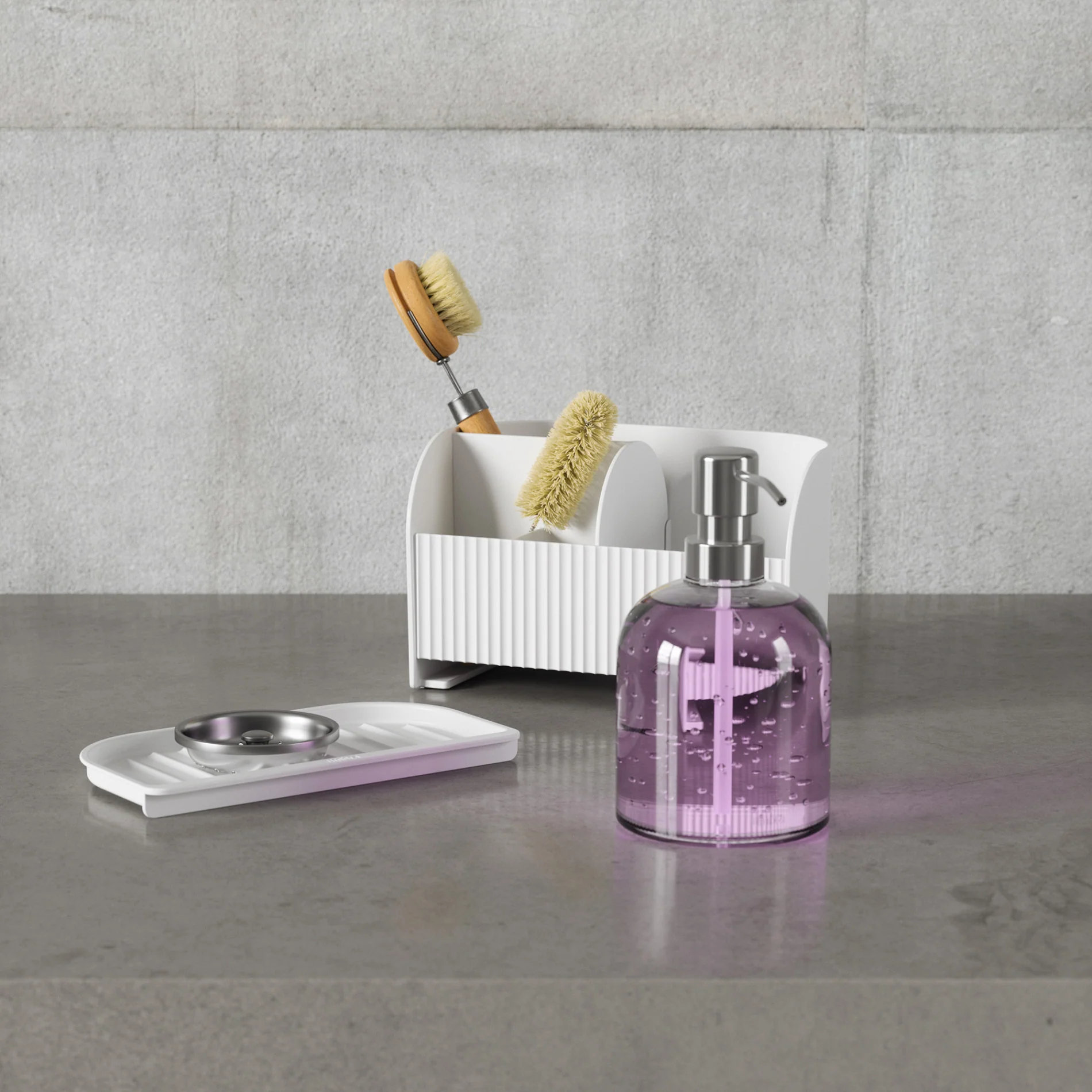 Sling Sink Caddy with Soap Pump - Image 4