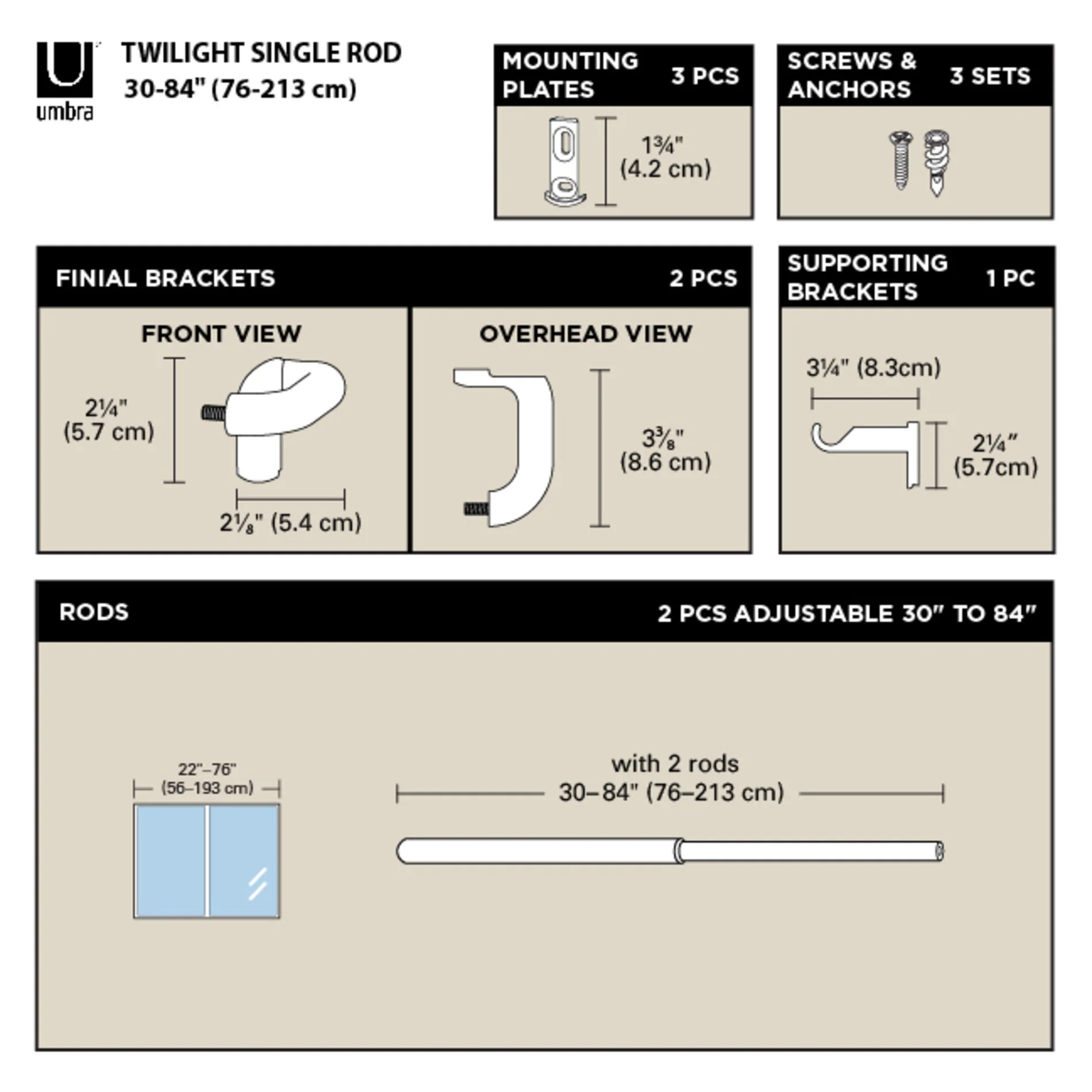 Twilight Blackout Curtain Rod - Image 32